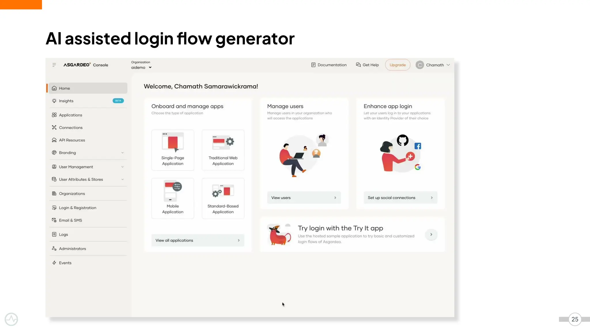 AI assisted login ﬂow generator
25
 