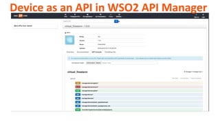 Device as an API in WSO2 API Manager
 