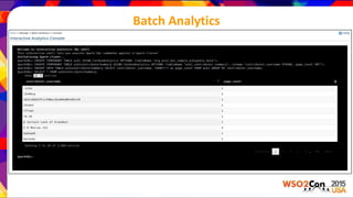 Batch Analytics
 