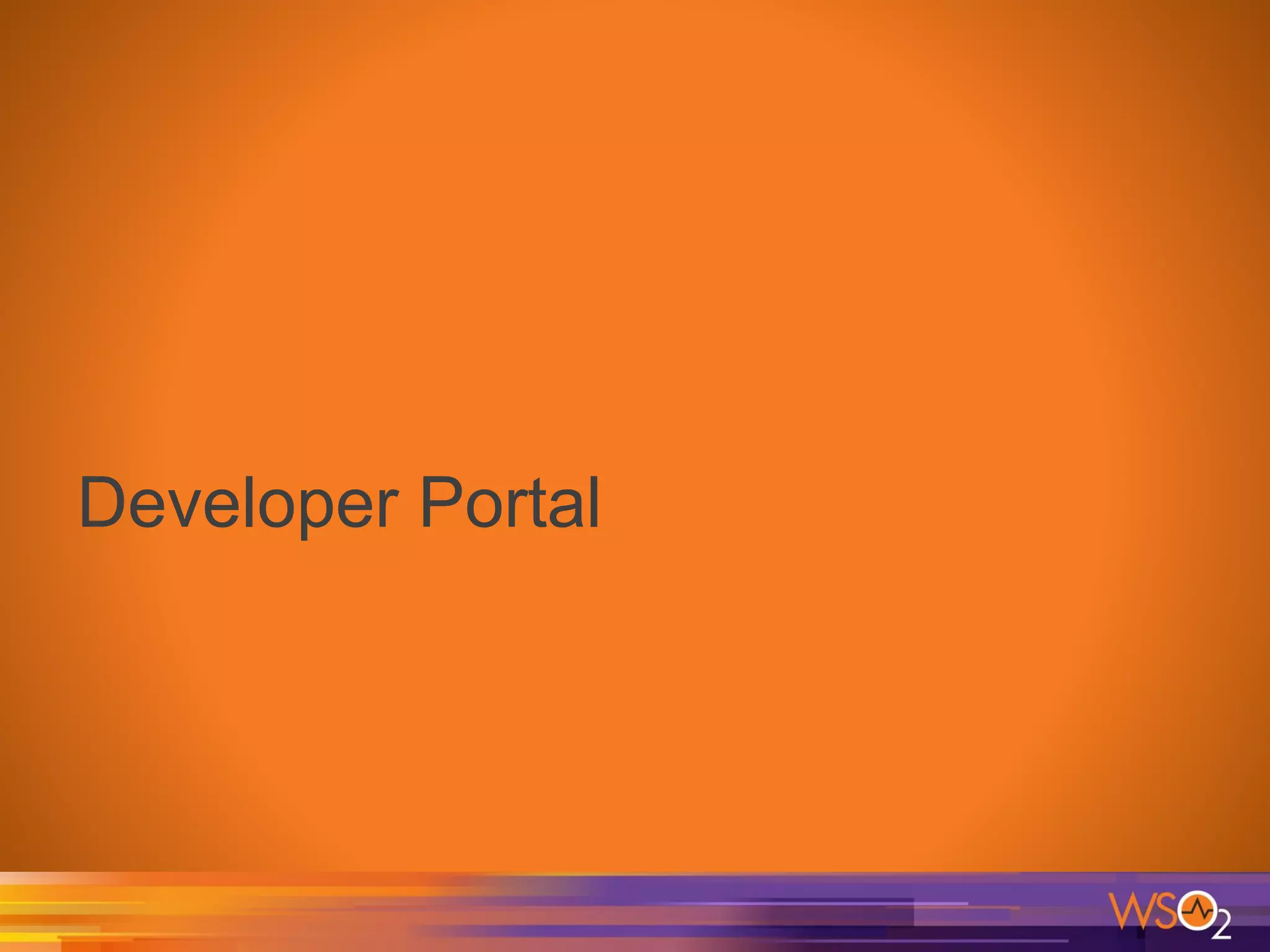 Developer Portal
 