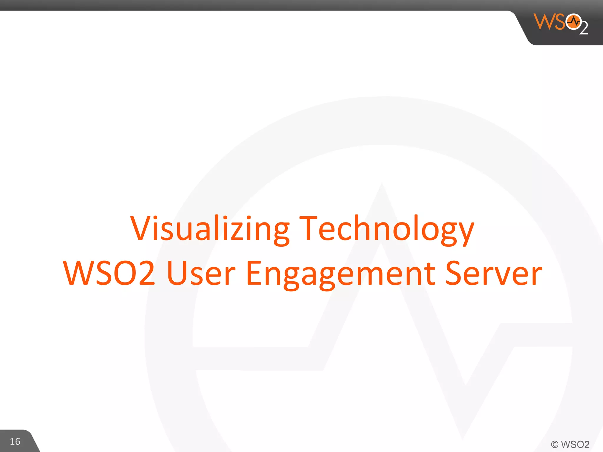 Visualizing	
  Technology
	
  
WSO2	
  User	
  Engagement	
  Server
	
  

16	
  

 