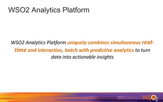 WSO2 Analytics Platform
 