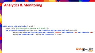 Analytics & Monitoring
 