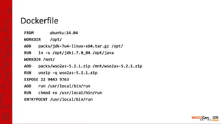 FROM ubuntu:14.04
WORKDIR /opt/
ADD packs/jdk-7u4-linux-x64.tar.gz /opt/
RUN ln -s /opt/jdk1.7.0_04 /opt/java
WORKDIR /mnt/
ADD packs/wso2as-5.2.1.zip /mnt/wso2as-5.2.1.zip
RUN unzip -q wso2as-5.2.1.zip
EXPOSE 22 9443 9763
ADD run /usr/local/bin/run
RUN chmod +x /usr/local/bin/run
ENTRYPOINT /usr/local/bin/run
 