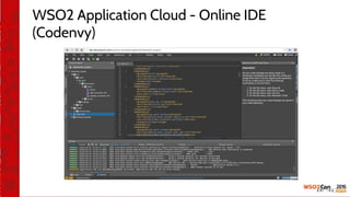 WSO2 Application Cloud - Online IDE
(Codenvy)
 