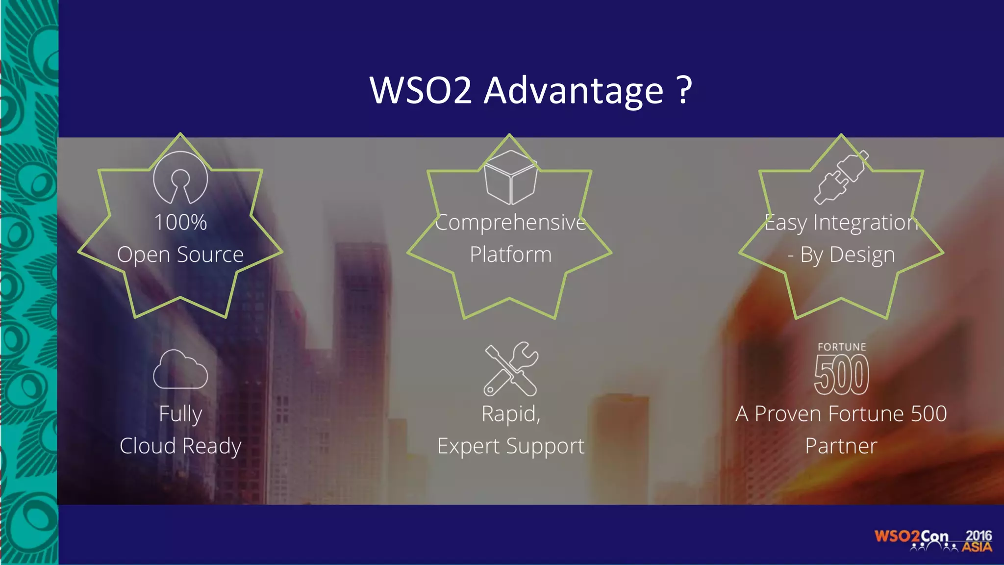WSO2	Advantage	?	
 