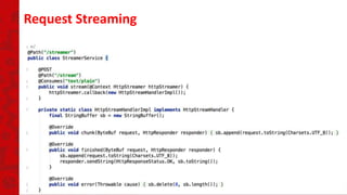 Request Streaming
 