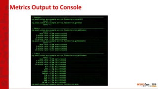 Metrics Output to Console
 