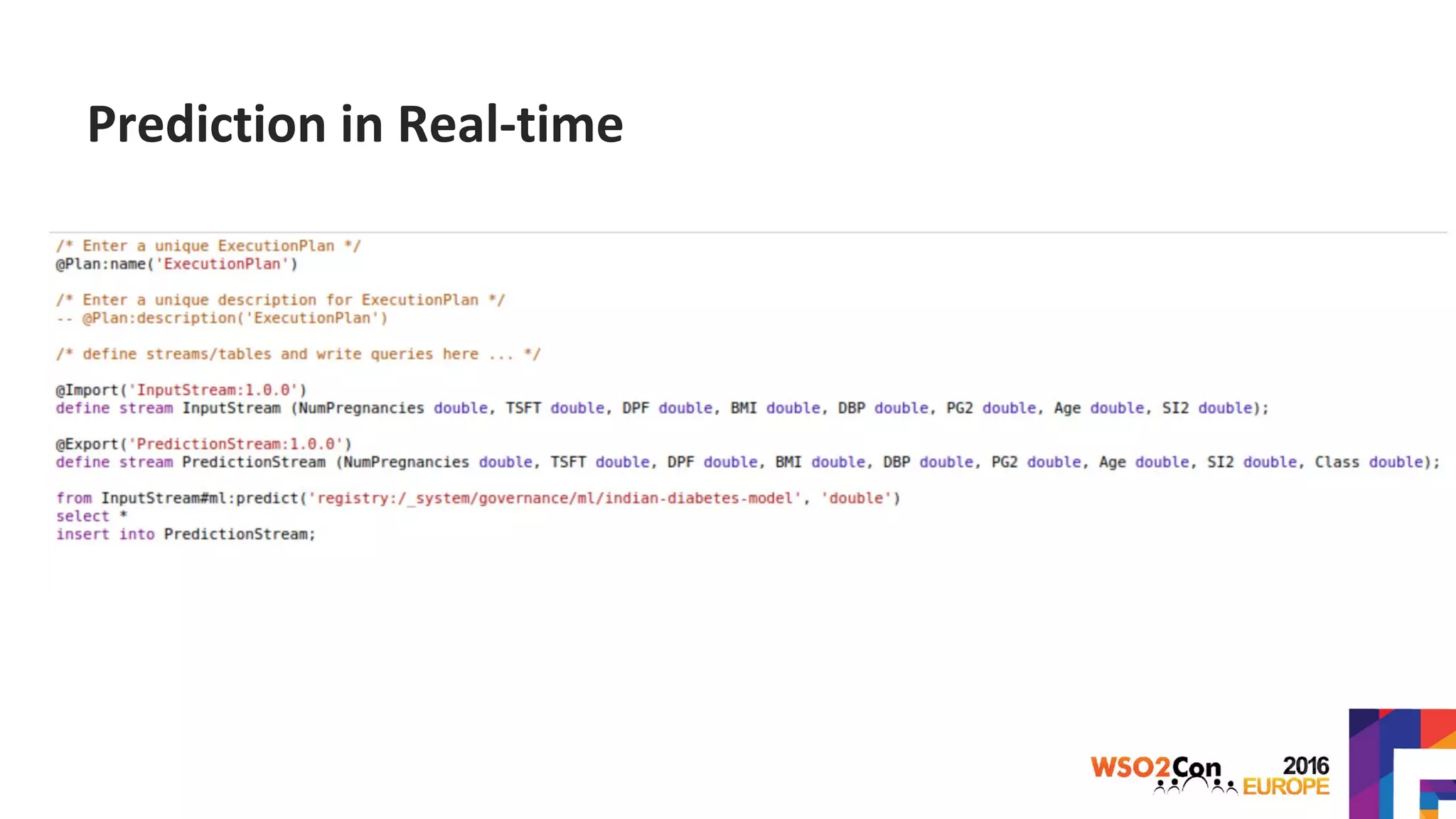 Prediction in Real-time
 