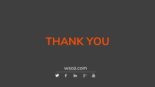 THANK YOU
wso2.com
 