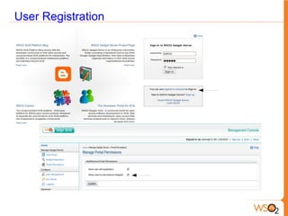 Anonymous mode can be used for public access Support for Enterprise capabilities Existing user directories – e.g. LDAP, ActiveDirectory 