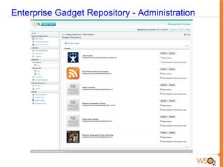 Because gadgets are simple to write using standard web 