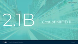 ﬁnos.orgFintech Open Source Foundation
Cost of MIFID II
2.1B
Source:
`
 