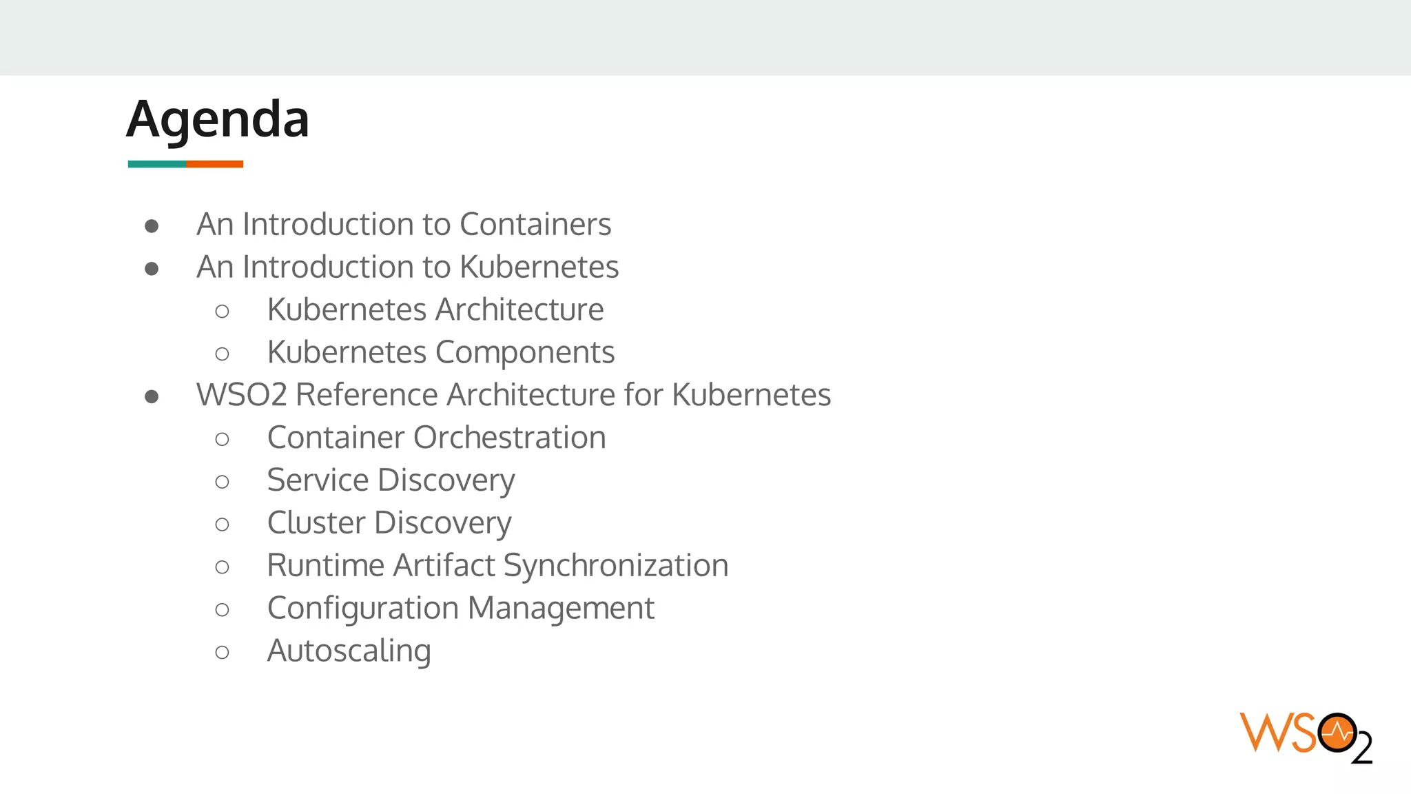 WSO2 Kubernetes Reference Architecture - Nov 2017 | PPT