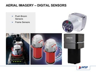 AERIAL IMAGERY – DIGITAL SENSORS
 Push Broom
Sensors
 Frame Sensors
 