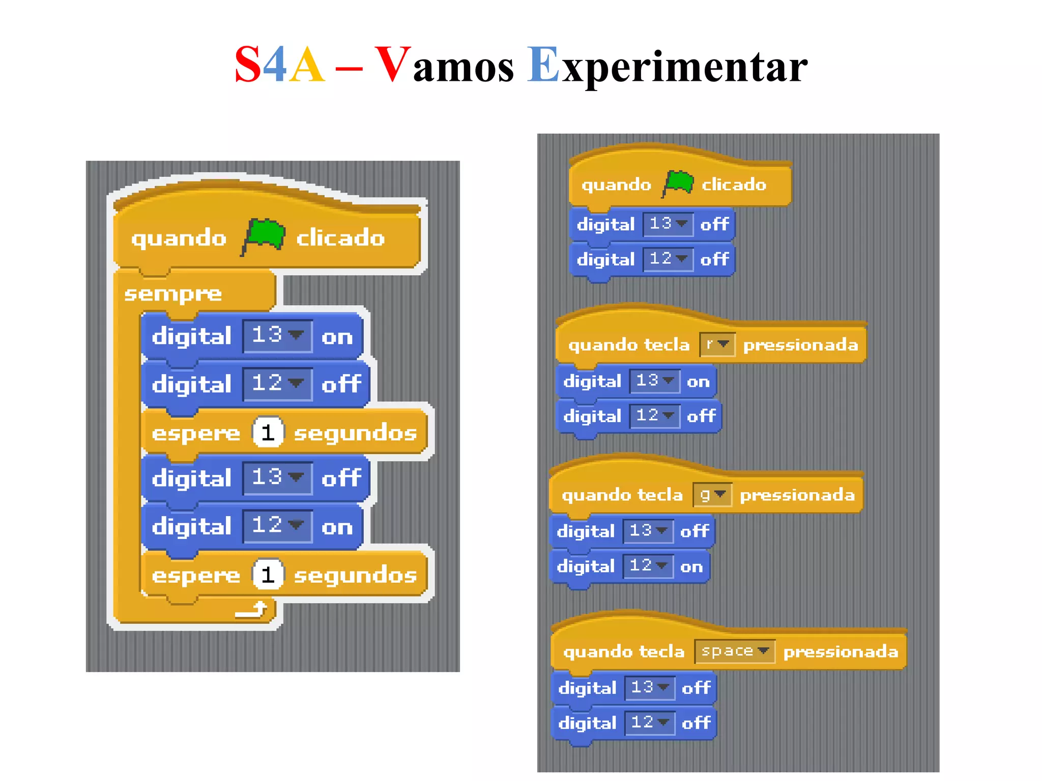 S4A – Vamos Experimentar
 