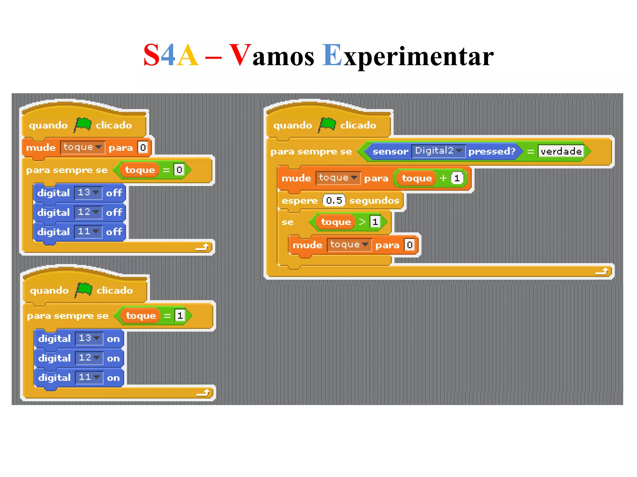 S4A – Vamos Experimentar
 