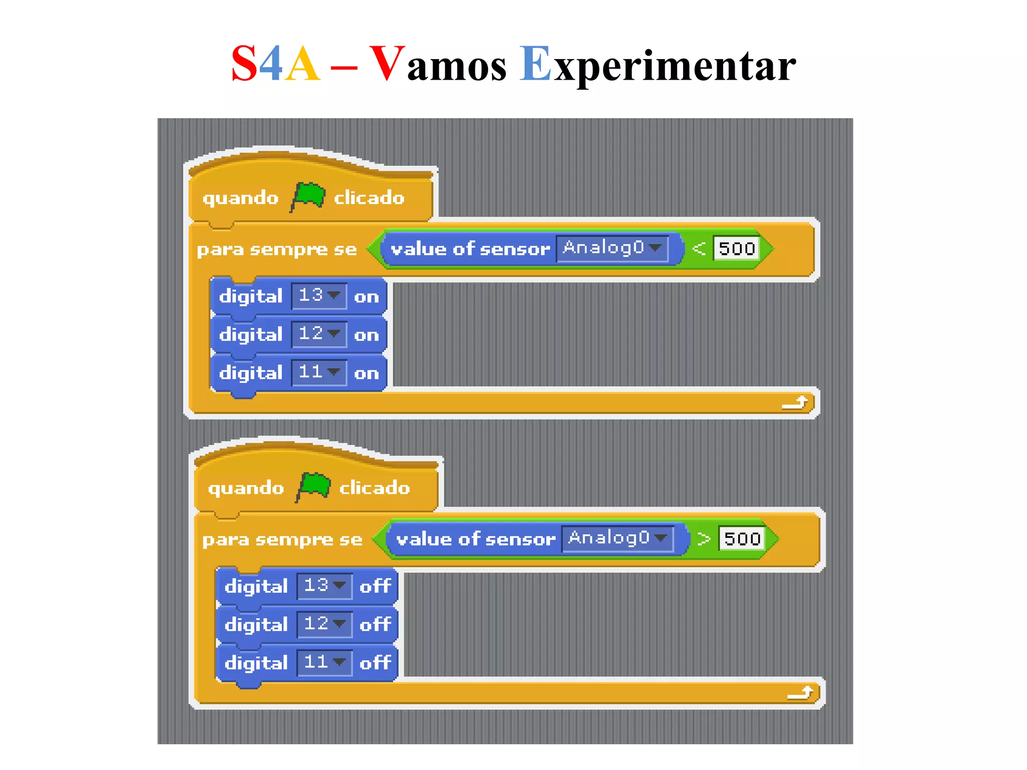 S4A – Vamos Experimentar
 