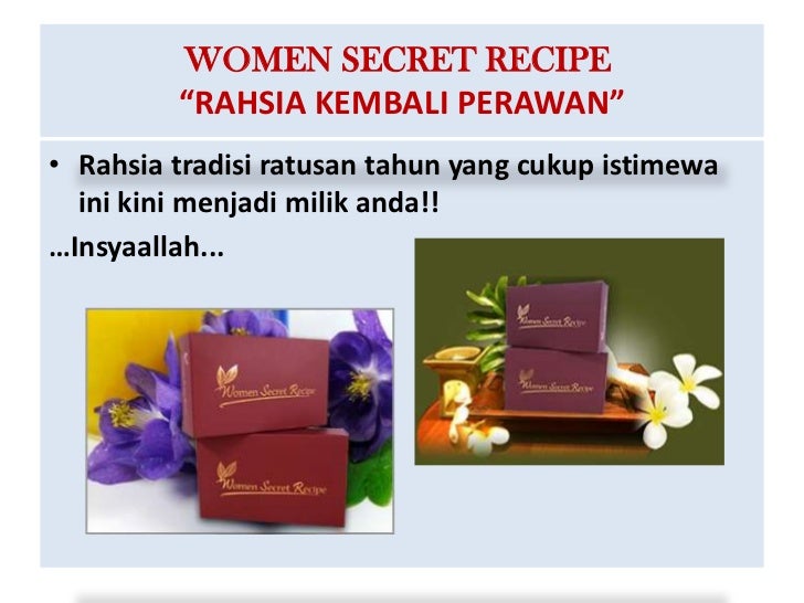 Women Secret Recipe