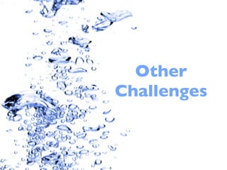 Other
Challenges
 