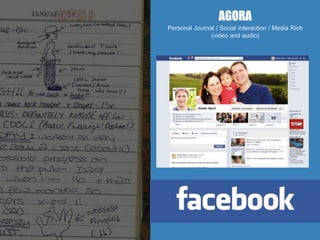 Personal Journal / Social interaction / Media Rich
(video and audio)
 