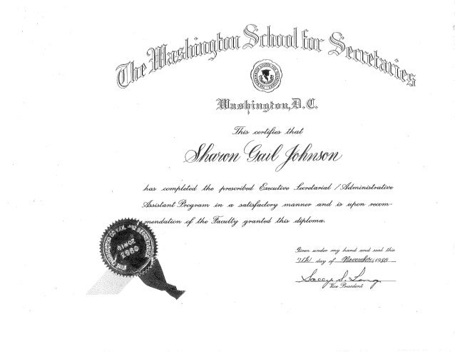 washington school for secretaries