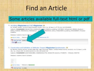 Find an Article
Some articles available full-text html or pdf
 