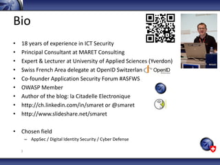 Securite des Web Services (SOAP vs REST) / OWASP Geneva dec. 2012