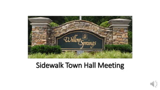 Sidewalk Town Hall Meeting
 