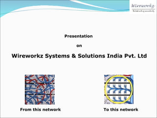 Presentation  on Wireworkz Systems & Solutions India Pvt. Ltd From this network To this network 