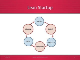 Lean Startup
17/08/13 Renato Jannuzzi Cecchettini 20
 