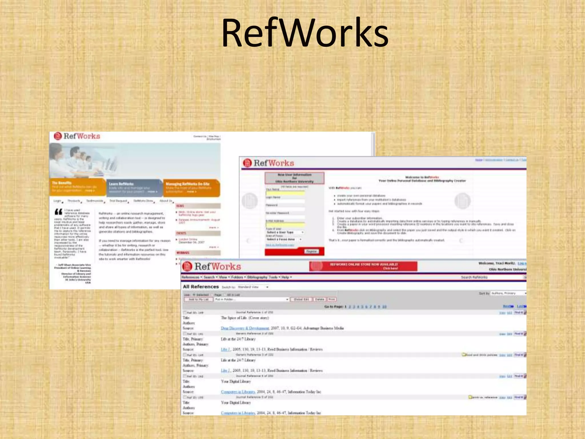RefWorks
 