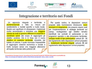 Integrazione e territorio nei Fondi




Commissione Europea (2012), Investimenti Territoriali Integrati, Scheda Informativ...