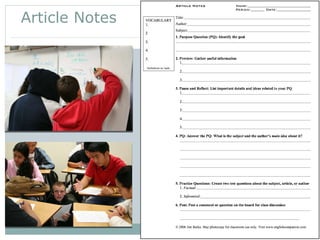Article Notes 