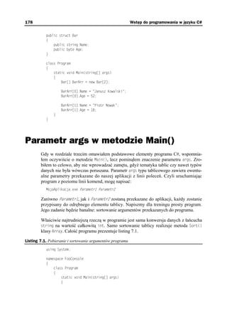 Wstęp do programowania w języku C# | PDF