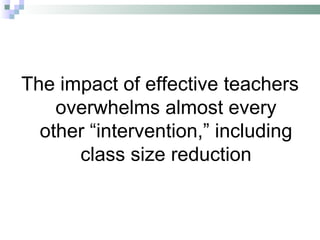 Teacher Quality Power Point | PPT