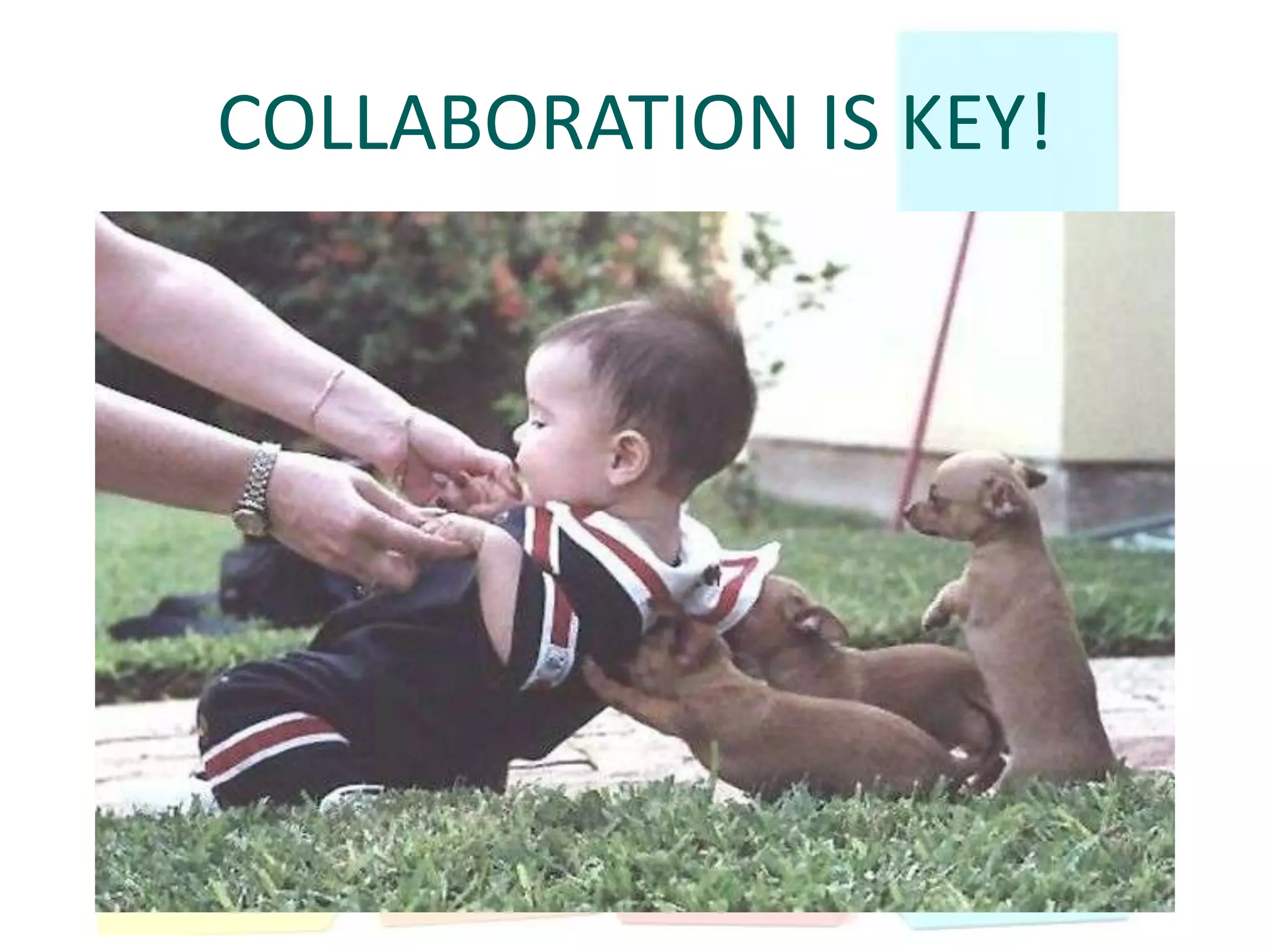 COLLABORATION IS KEY!
 