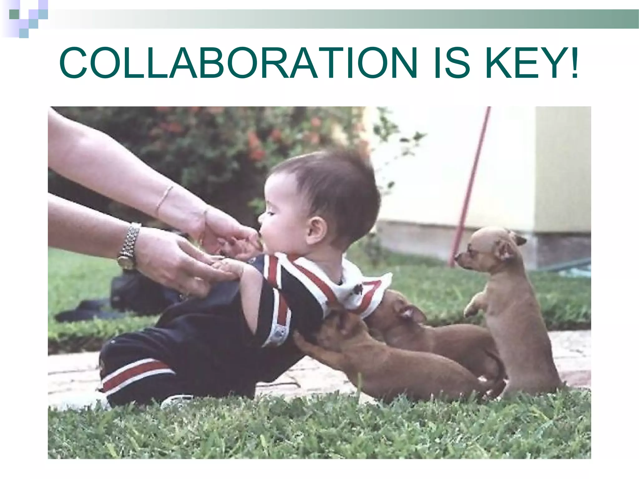 COLLABORATION IS KEY!
 