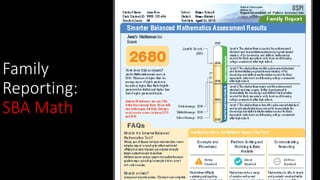Family
Reporting:
SBA Math
 