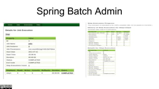 Spring Batch Admin

 