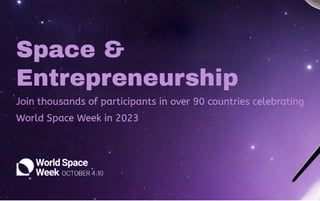 Space and Entrepreneurship.