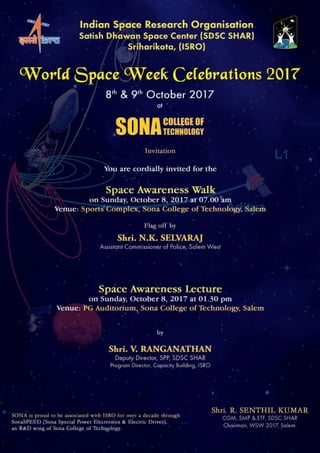 World Space Week Celebrations 2017