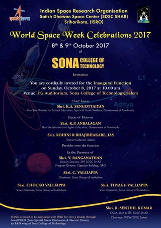 World Space Week Celebrations 2017