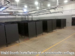 WS Weld booths for Welding Schools