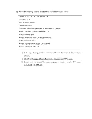 Web Server and Web Technology Exam paper | PDF