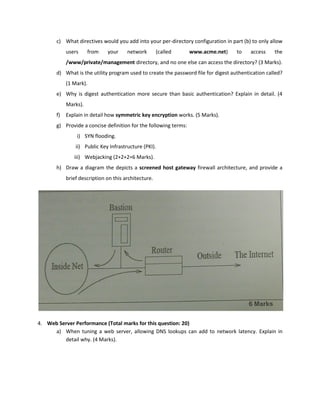 Web Server and Web Technology Exam paper | PDF
