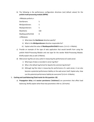 Web Server and Web Technology Exam paper | PDF