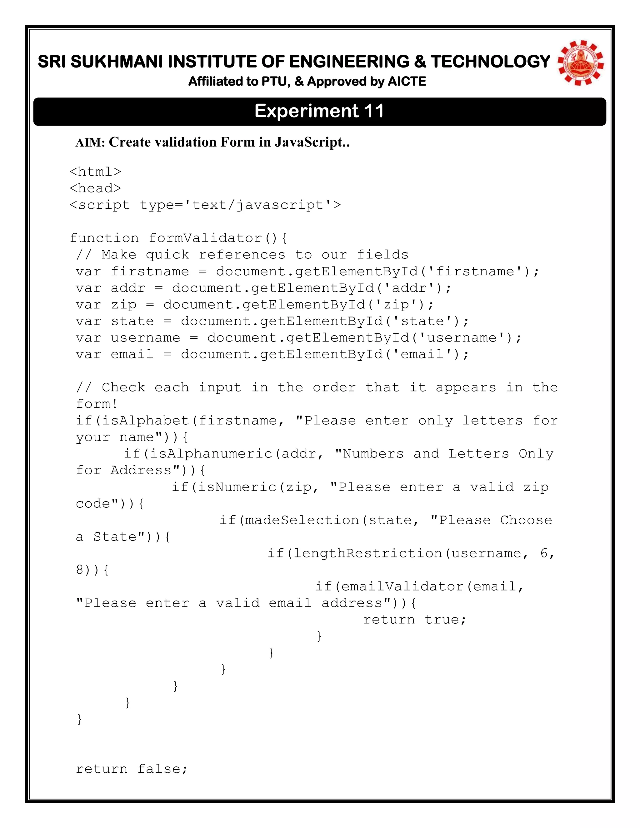 HTML practical file | PDF | Web Development | Internet