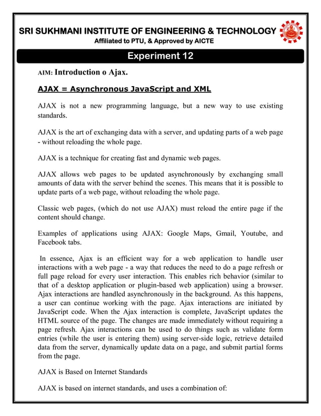 HTML practical file | PDF