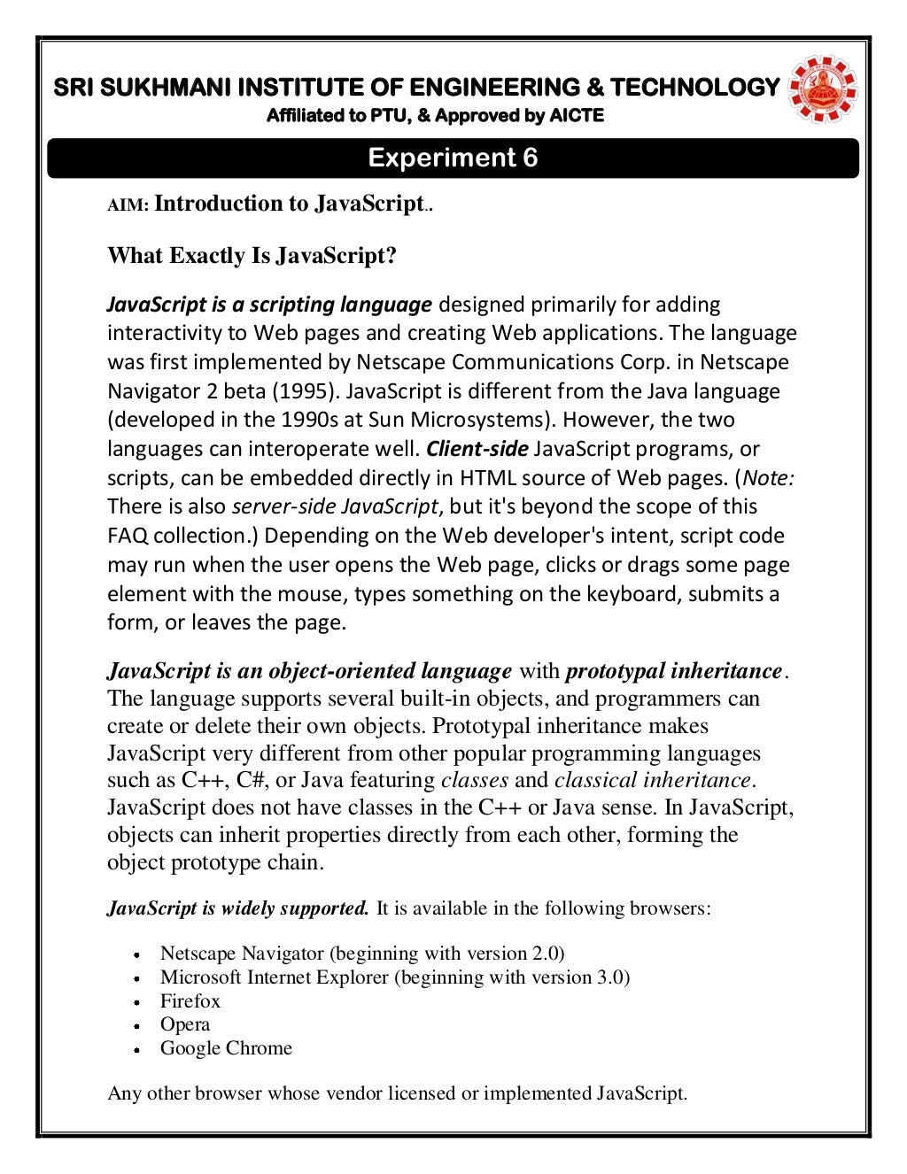 html practical assignment pdf